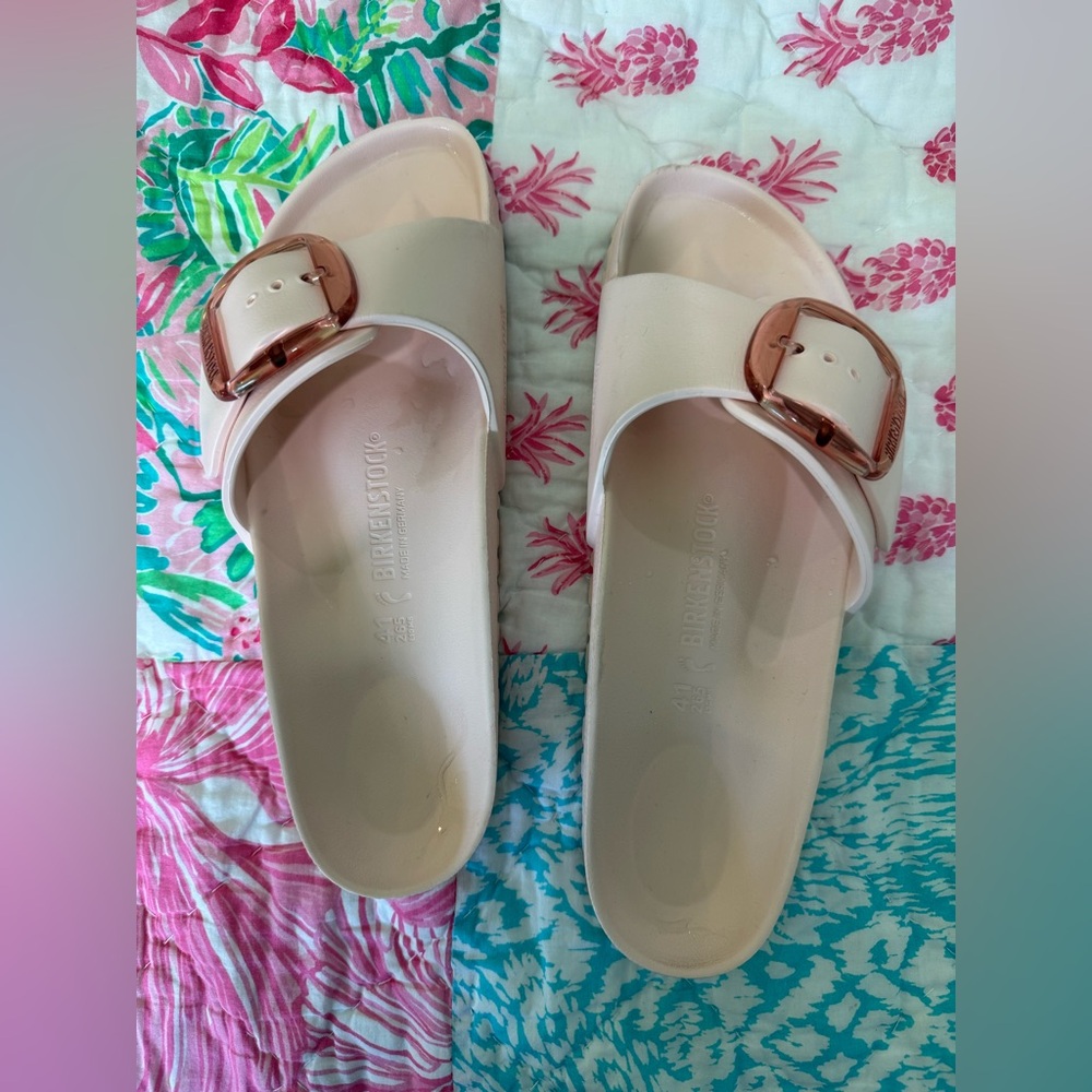 Birkenstock EVA big buckle Pink Madrid Sandals size 41